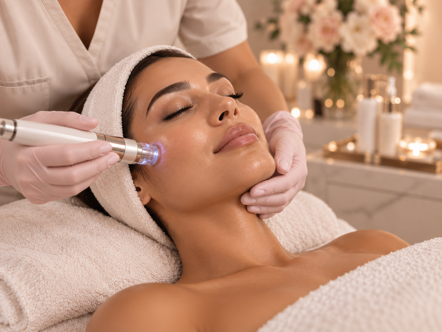 Advanced facial skincare treatment
